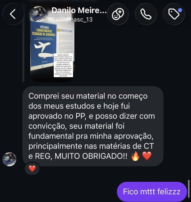 Print de depoimento de aluno(a) sobre os resumos