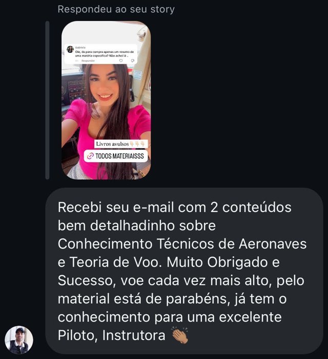 Print de depoimento de aluno(a) sobre os resumos